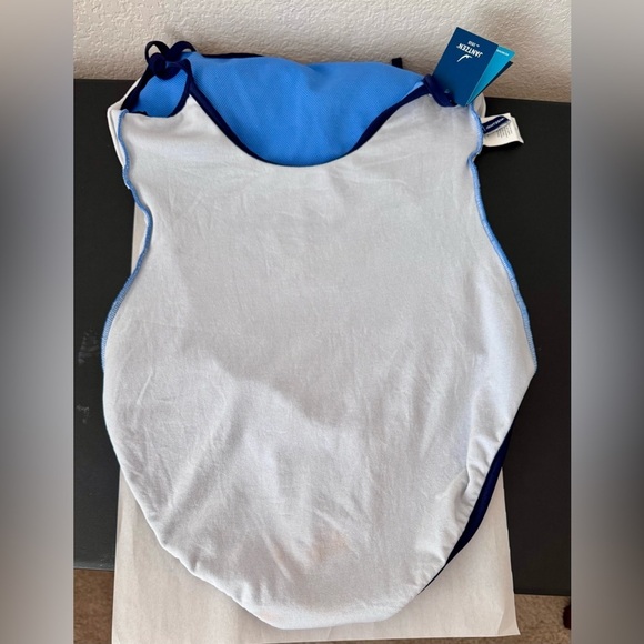 Jantzen One Piece Swimsuit Blue Removable Soft Cup Size 16 - Picture 5 of 11